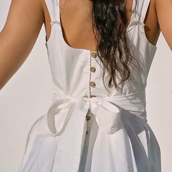 Free People NWOT | Lennon Mini Dress in Ivory | Size Large - Picture 12 of 13